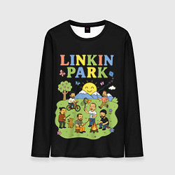 Мужской лонгслив Linkin Park, мультяшный стиль