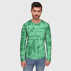 Лонгслив мужской Текстура с потертостями, цвет: 3D-принт — фото 2