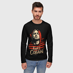 Лонгслив мужской Курт Кобейн, Нирвана, цвет: 3D-принт — фото 2