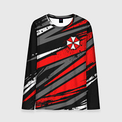 Лонгслив мужской Umbrella - red lines, цвет: 3D-принт