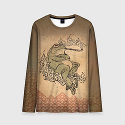 Лонгслив мужской Лягушка с трубкой, цвет: 3D-принт