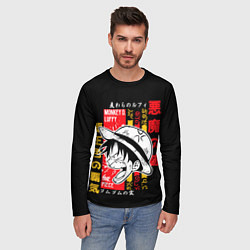 Лонгслив мужской Ван Пис Луффи, цвет: 3D-принт — фото 2