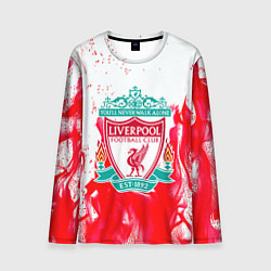 Лонгслив мужской Liverpool розовый огонь, цвет: 3D-принт