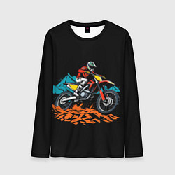 Мужской лонгслив Motocross and mountains