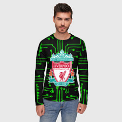 Лонгслив мужской Liverpool плата текстура, цвет: 3D-принт — фото 2