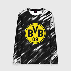 Лонгслив мужской Borussia штрихи красок текстура, цвет: 3D-принт