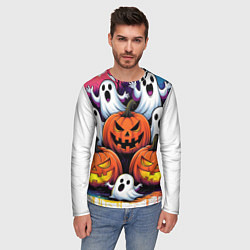 Лонгслив мужской Happy Halloween 25, цвет: 3D-принт — фото 2
