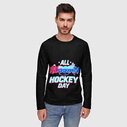 Лонгслив мужской Hockey day, цвет: 3D-принт — фото 2