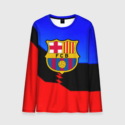 Мужской лонгслив Barcelona спортивная геометрия