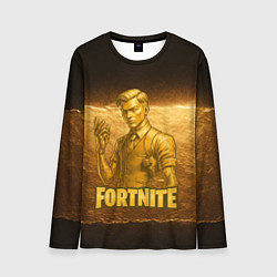 Лонгслив мужской Fortnite золотой Мидас, цвет: 3D-принт
