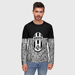 Лонгслив мужской Juventus отпечатки текстура, цвет: 3D-принт — фото 2