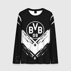 Мужской лонгслив Borussia белые краски линии