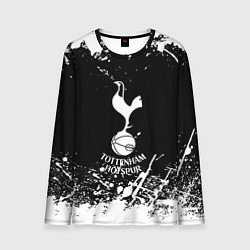 Лонгслив мужской Тоттенхэм Хотспур белые краски, цвет: 3D-принт