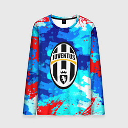 Мужской лонгслив Ювентус абстрактные краски