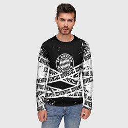 Лонгслив мужской Бавария Мюнхен x Ювентус, цвет: 3D-принт — фото 2