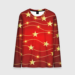 Мужской лонгслив Звёздная гирлянда