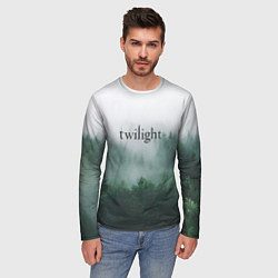 Лонгслив мужской Twilight forest, цвет: 3D-принт — фото 2