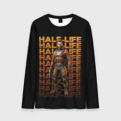 Лонгслив мужской Гордон Фримен на красивом фоне, цвет: 3D-принт