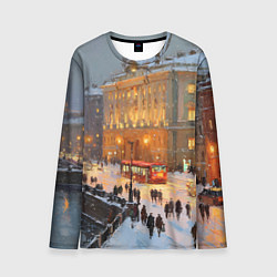 Мужской лонгслив Предновогодний Санкт-Петербург