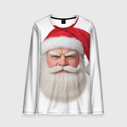 Лонгслив мужской Лицо санты, цвет: 3D-принт
