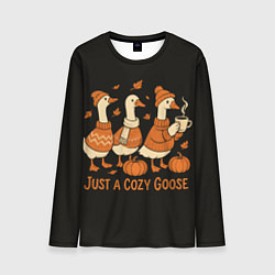 Мужской лонгслив Осенние гуси