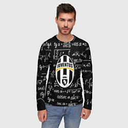Лонгслив мужской Ювентус физика символы, цвет: 3D-принт — фото 2