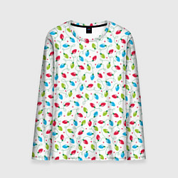 Мужской лонгслив Гирлянда триколор