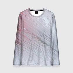 Мужской лонгслив Морозные полосы на стекле