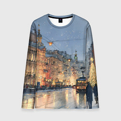 Лонгслив мужской Вечер Санкт-Петербурга, цвет: 3D-принт