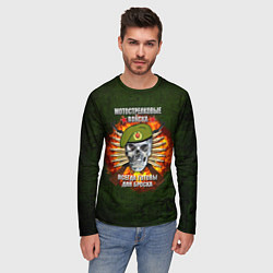 Лонгслив мужской Мотострелковые войска готовы для броска, цвет: 3D-принт — фото 2