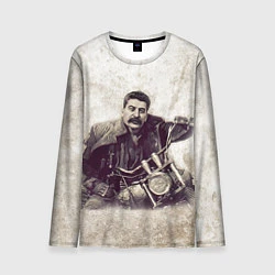 Лонгслив мужской Сталин байкер, цвет: 3D-принт