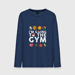 Мужской лонгслив Pokemon Im going to the gym (white)