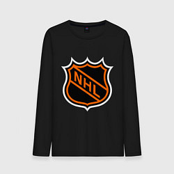 Лонгслив хлопковый мужской NHL, цвет: черный
