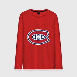 Лонгслив хлопковый мужской Montreal Canadiens, цвет: красный