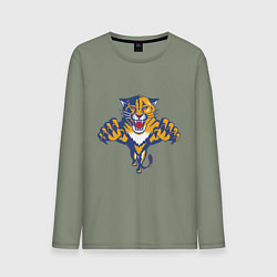 Лонгслив хлопковый мужской Florida Panthers, цвет: авокадо