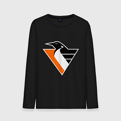 Лонгслив хлопковый мужской Pittsburgh Penguins, цвет: черный