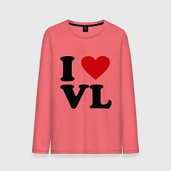 Мужской лонгслив I love VL