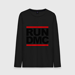 Лонгслив хлопковый мужской Run DMC цвета черный — фото 1