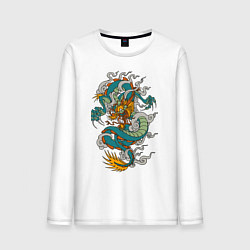 Мужской лонгслив Дракон