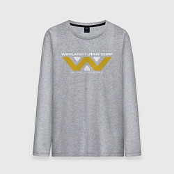 Лонгслив хлопковый мужской Weyland-Yutani, цвет: меланж
