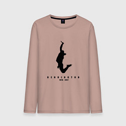 Лонгслив хлопковый мужской Chester Bennington, цвет: пыльно-розовый