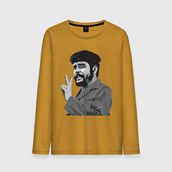Лонгслив хлопковый мужской Che Guevara: Peace, цвет: горчичный