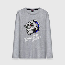 Лонгслив хлопковый мужской Бульдог - Москва, цвет: меланж
