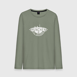 Лонгслив хлопковый мужской Bayern Munchen - FCB New 2022, цвет: авокадо