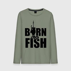 Мужской лонгслив Born to fish