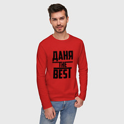 Лонгслив хлопковый мужской Даня the best, цвет: красный — фото 2