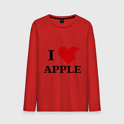 Лонгслив хлопковый мужской Love Apple цвета красный — фото 1