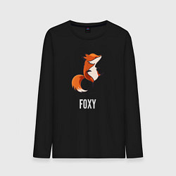 Лонгслив хлопковый мужской Little Foxy, цвет: черный