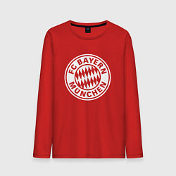 Лонгслив хлопковый мужской FC Bayern Munchen, цвет: красный