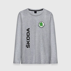 Лонгслив хлопковый мужской Skoda Style, цвет: меланж
